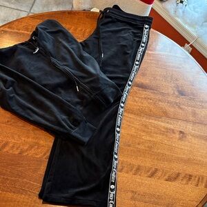 Juicy Couture Black Pants with Logo Trim